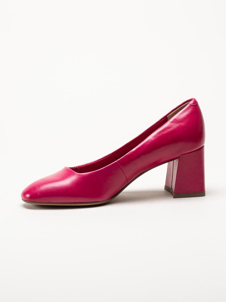 Tamaris - Rosa pumps i skinn