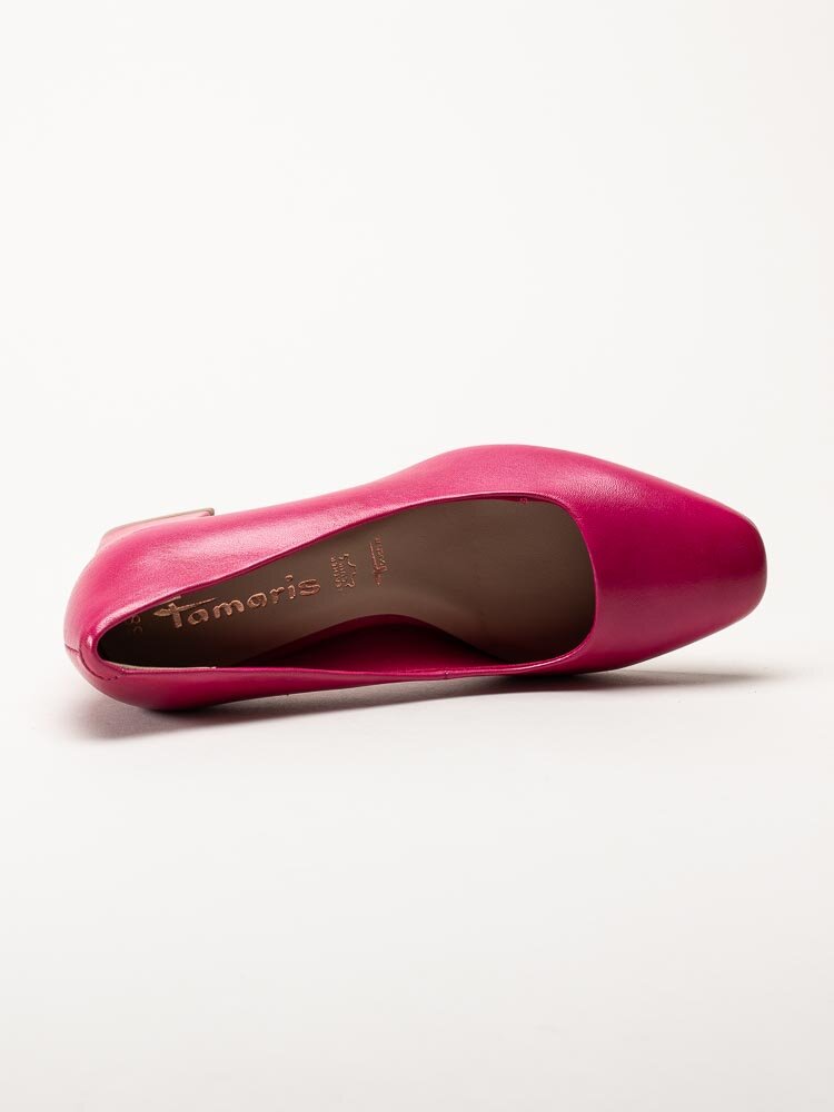 Tamaris - Rosa pumps i skinn