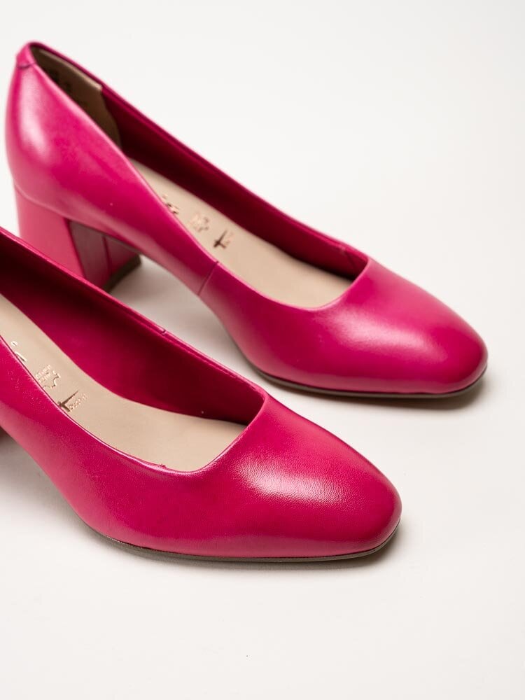 Tamaris - Rosa pumps i skinn