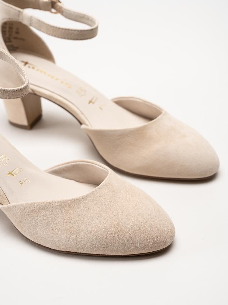 Tamaris - Beige pumps i mocka