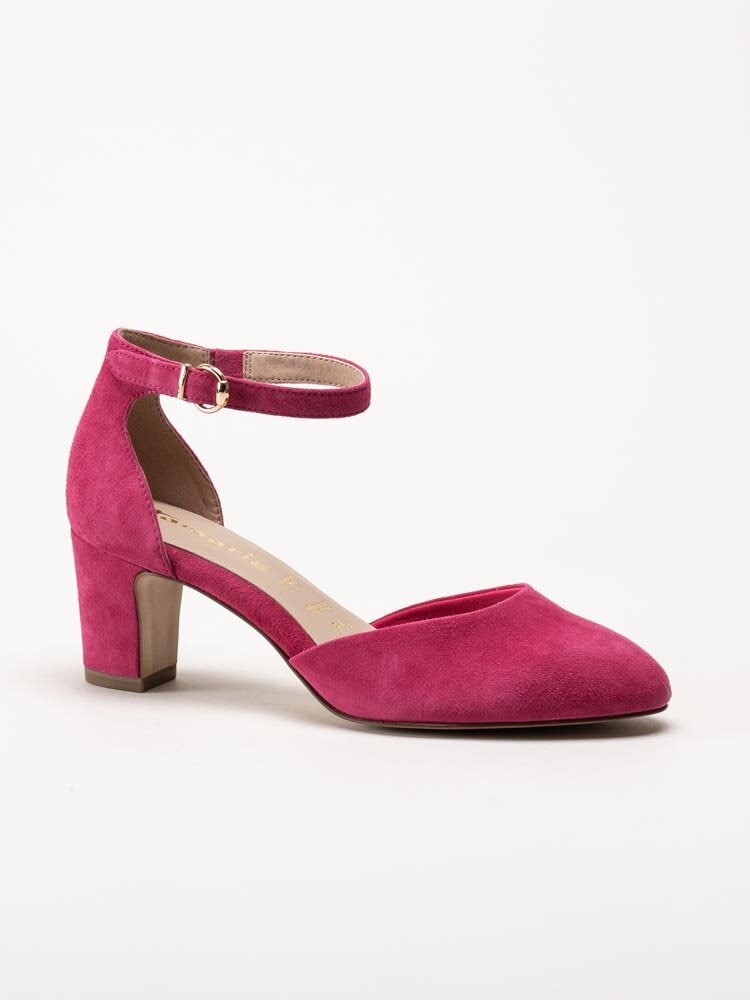 Tamaris - Rosa pumps i mocka