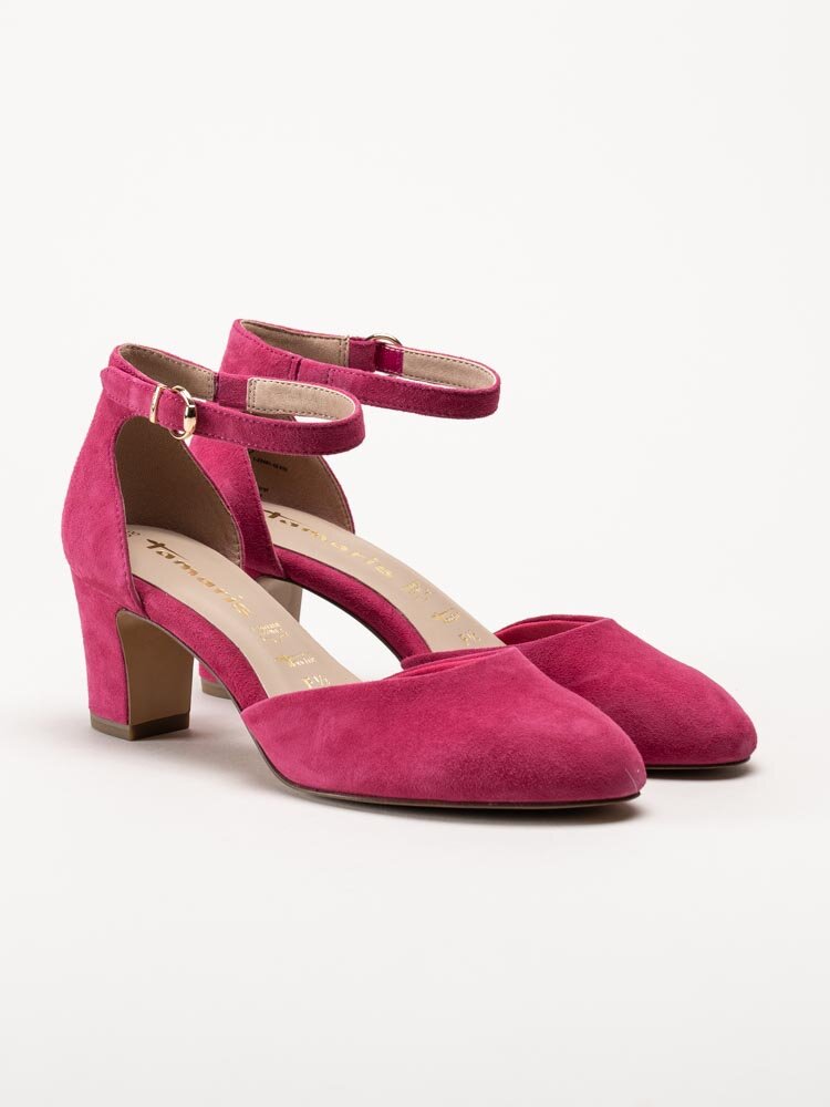 Tamaris - Rosa pumps i mocka