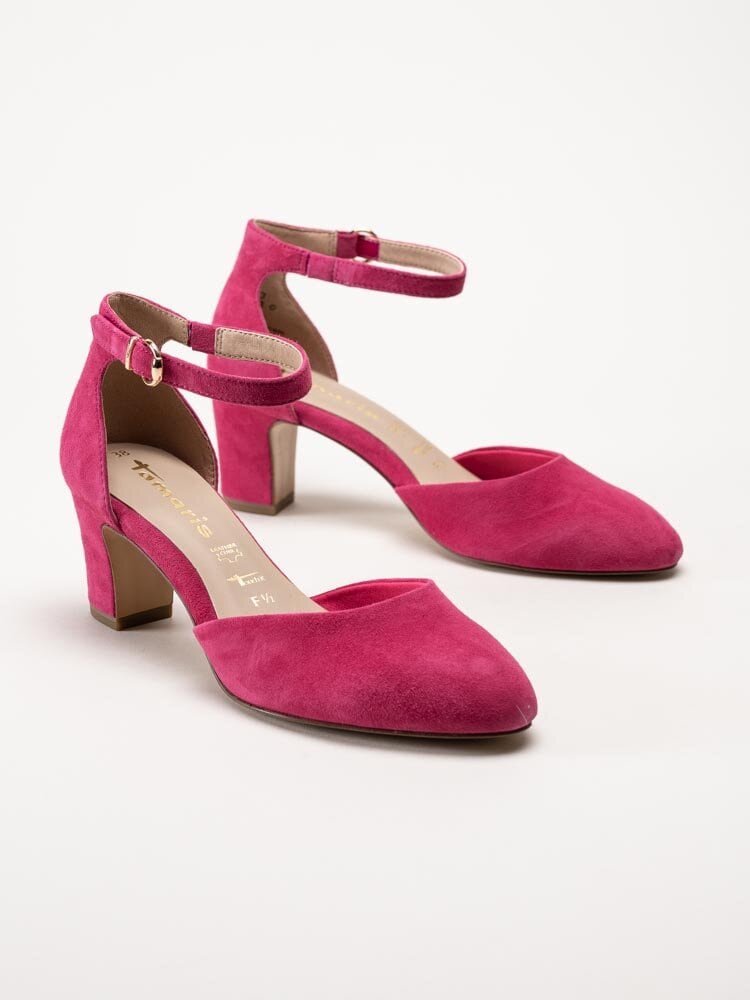 Tamaris - Rosa pumps i mocka