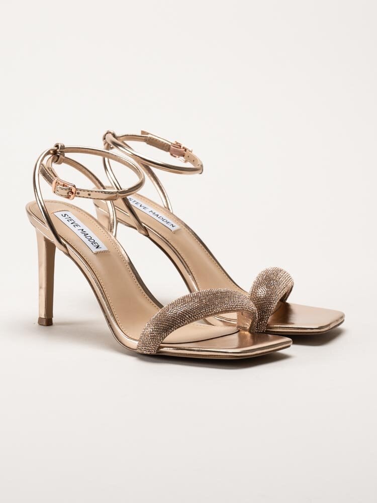 Steve Madden - Entice-R - Rosefärgade sandaletter med glitter