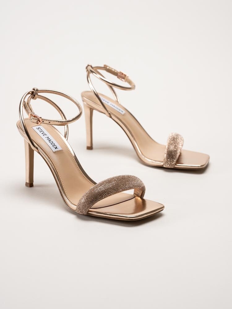 Steve Madden - Entice-R - Rosefärgade sandaletter med glitter