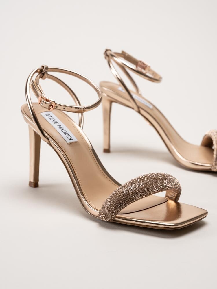 Steve Madden - Entice-R - Rosefärgade sandaletter med glitter