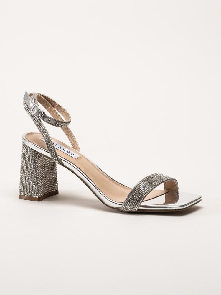 Steve Madden - Luxe-R - Silvriga sandaletter med strass