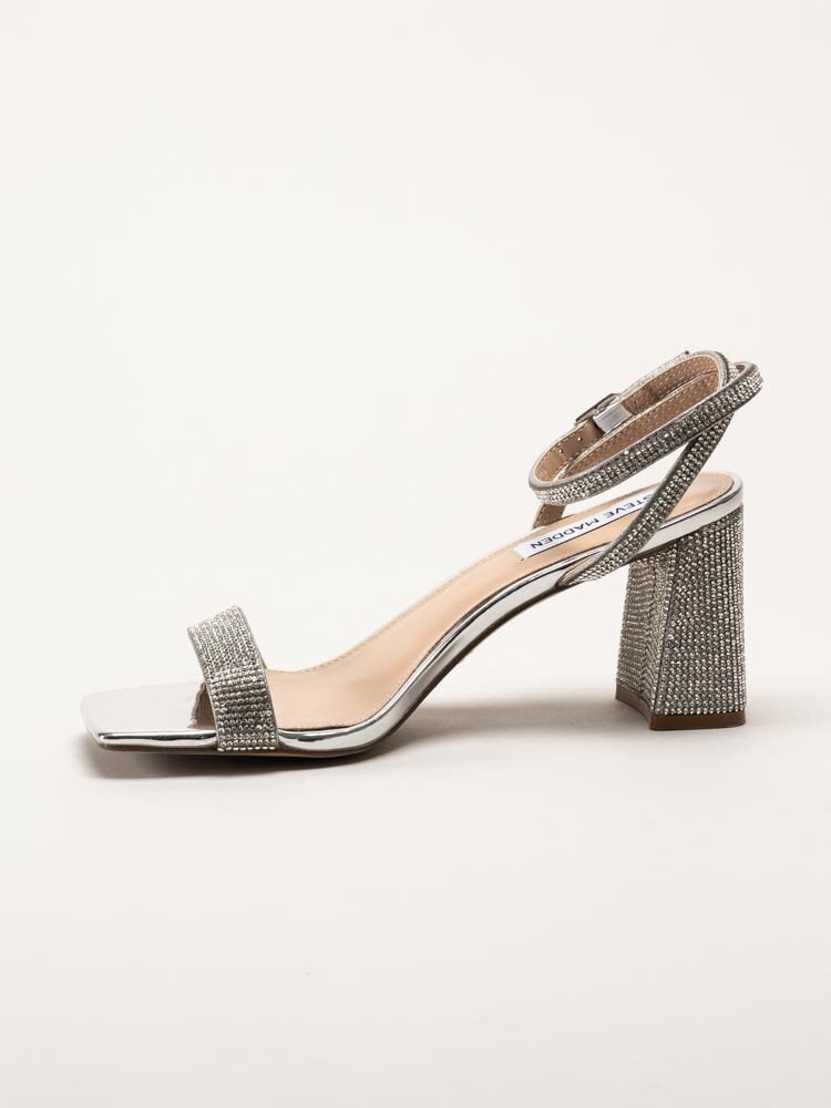 Steve Madden - Luxe-R - Silvriga sandaletter med strass