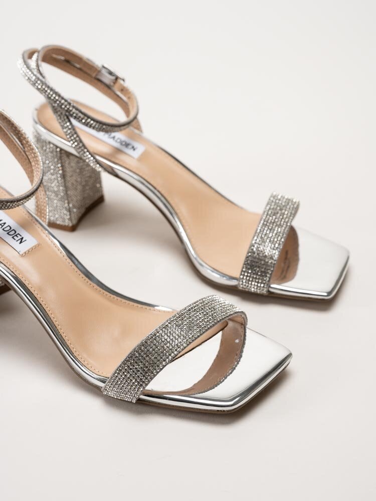 Steve Madden - Luxe-R - Silvriga sandaletter med strass