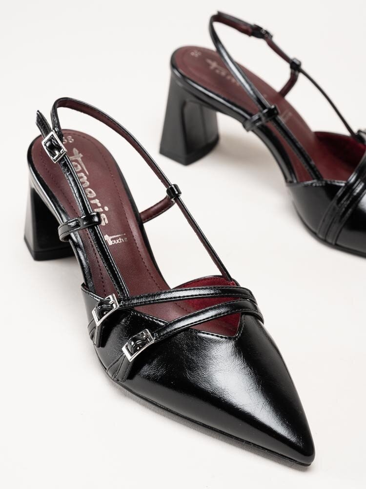 Tamaris - Svarta slingback pumps