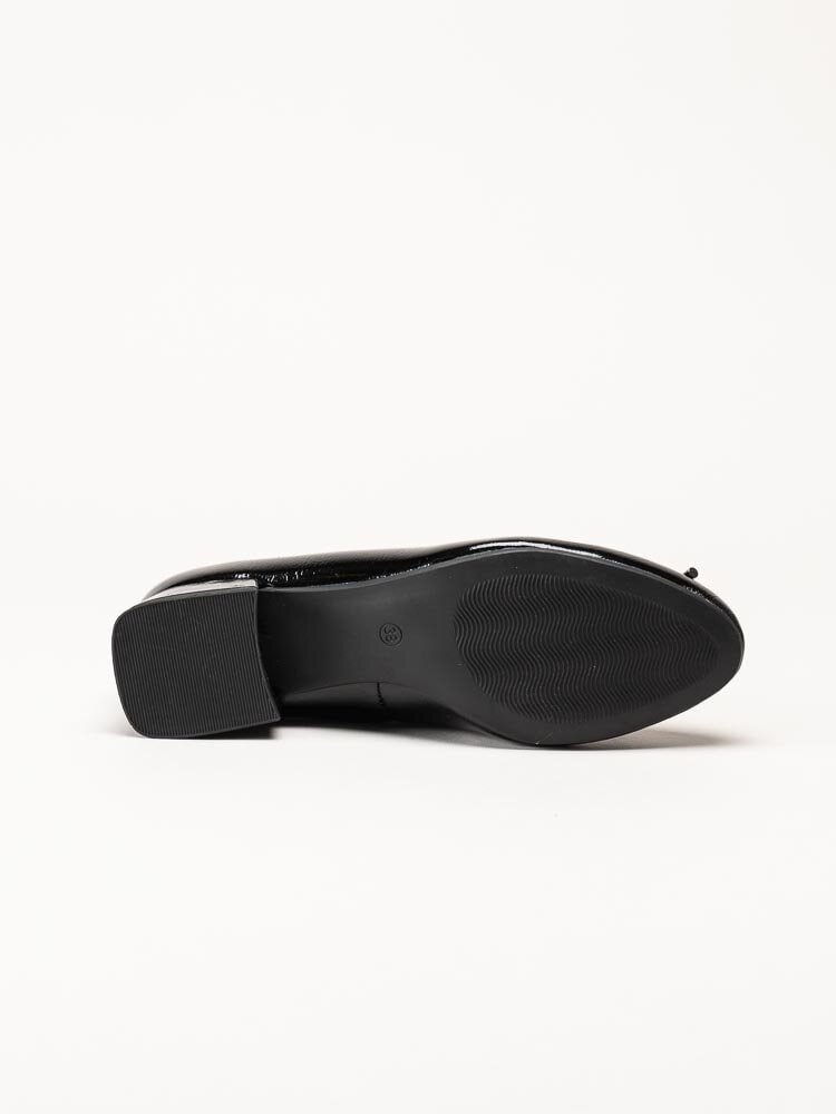 Marco Tozzi - Svarta ballerina pumps i lack