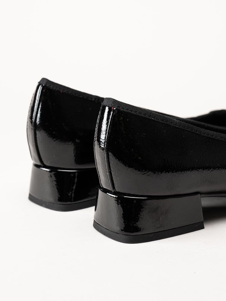 Marco Tozzi - Svarta ballerina pumps i lack