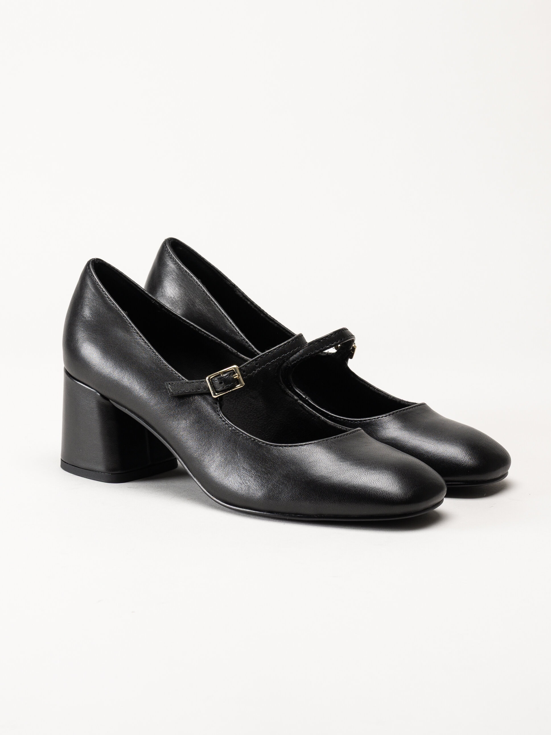 Marco Tozzi - Svarta pumps med slejf
