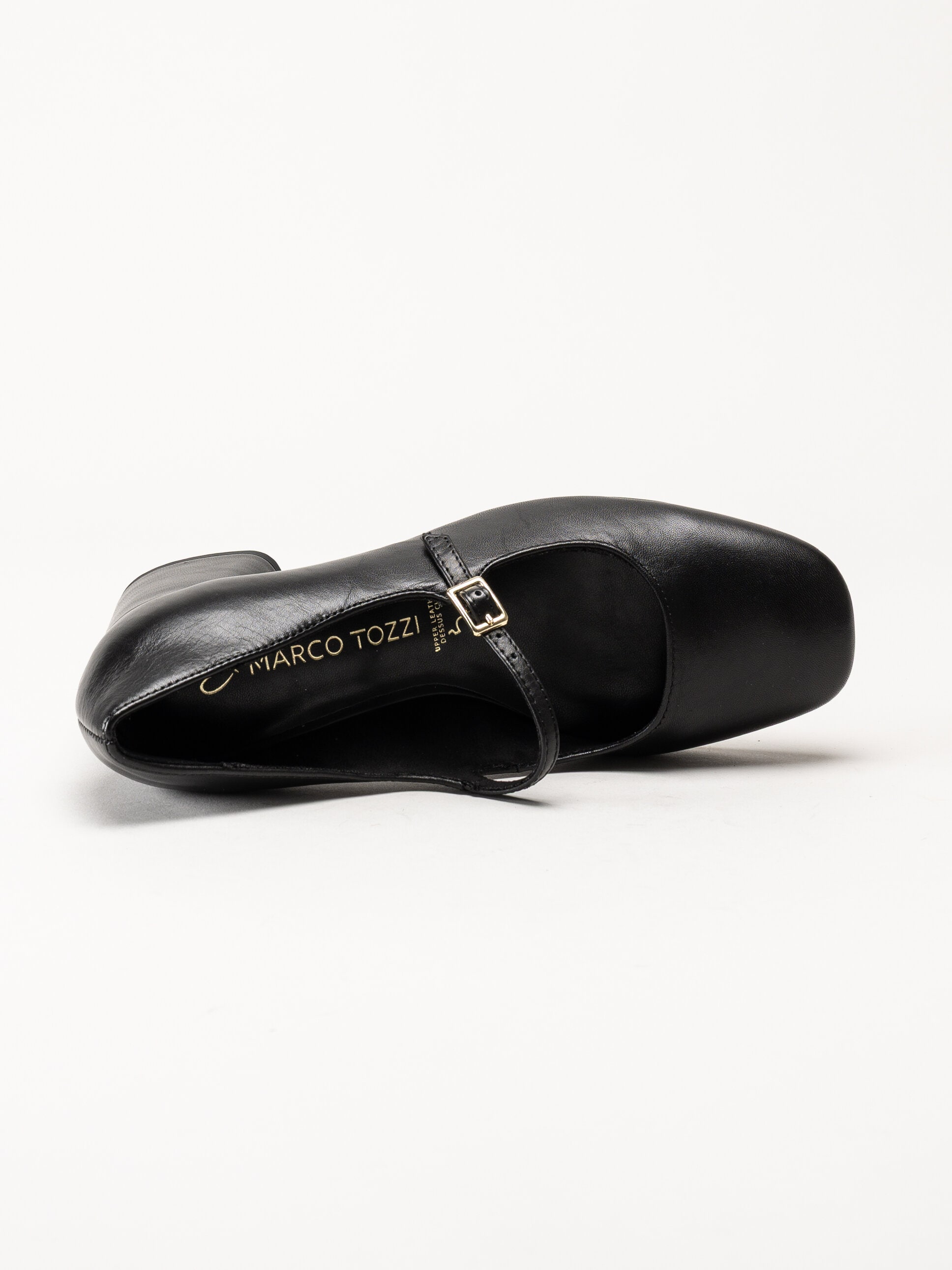 Marco Tozzi - Svarta pumps med slejf