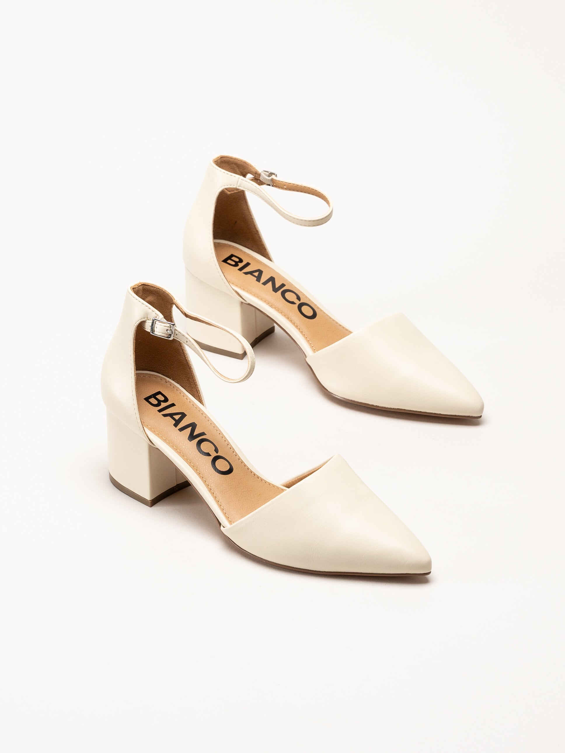 Bianco - Biadevived - Off White pumps i skinnimitation