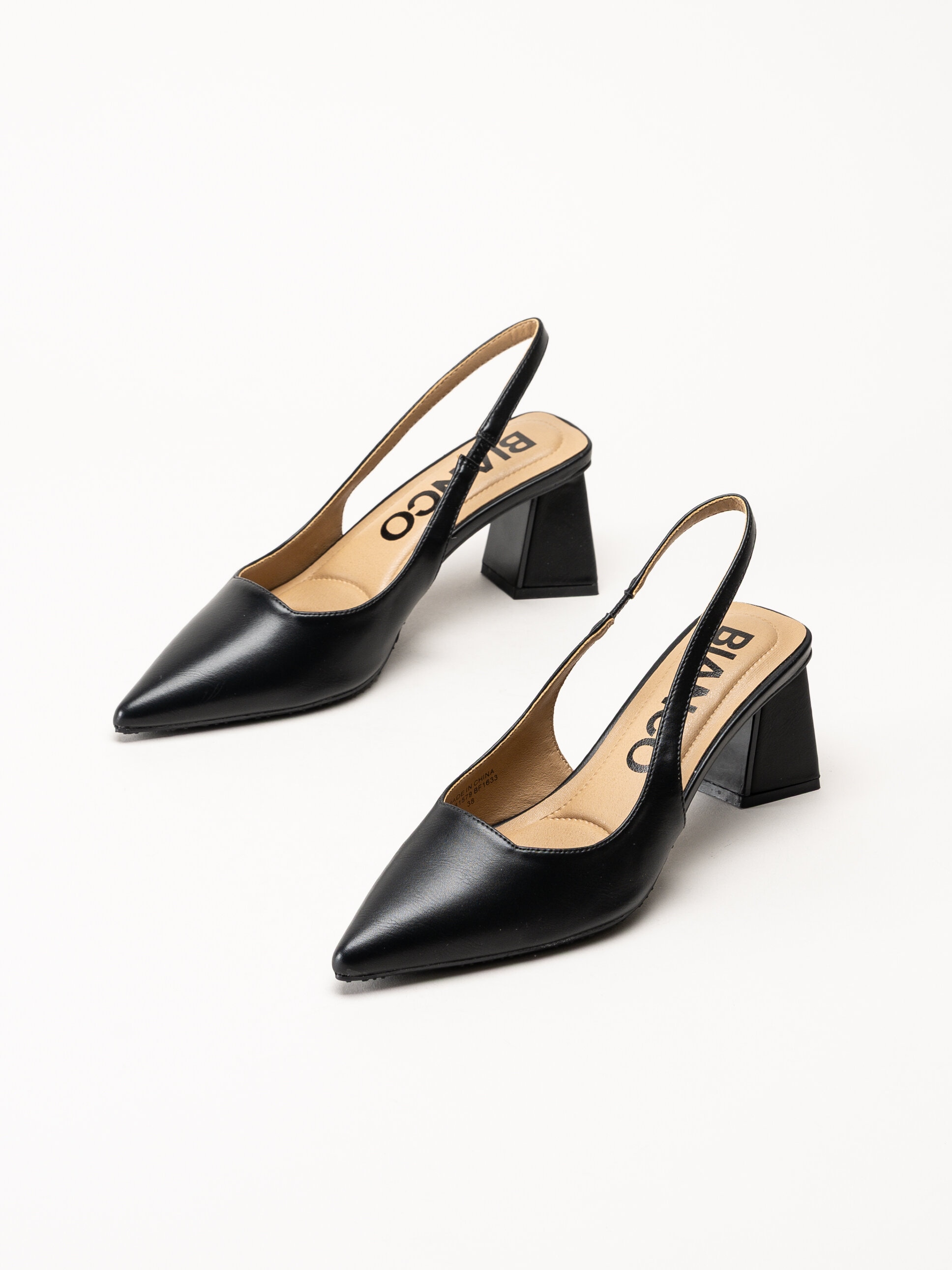 Bianco - Biamaralyn - Svarta slingback pumps