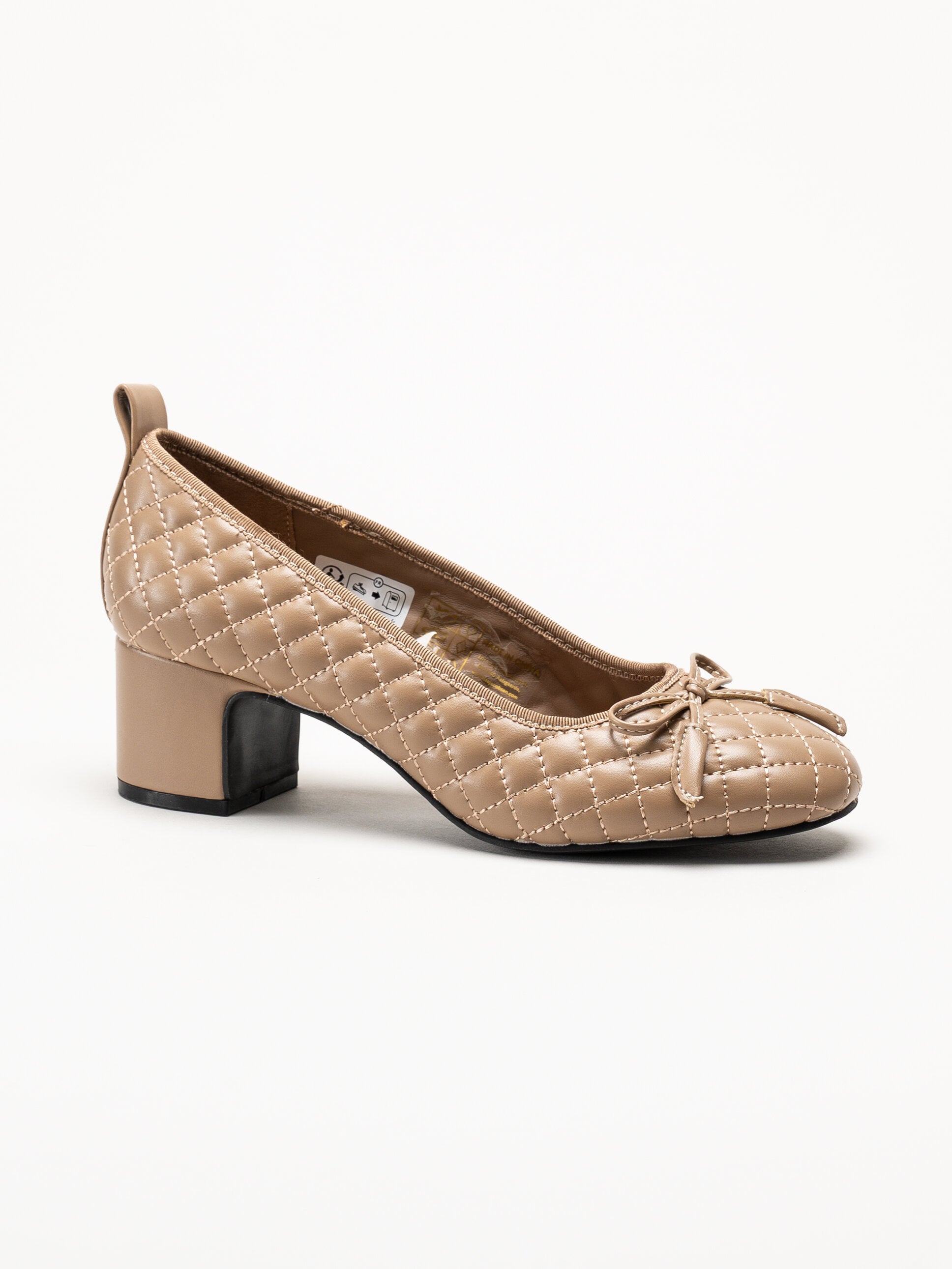 Ilse Jacobsen - Altura03 - Beige quiltad pumps