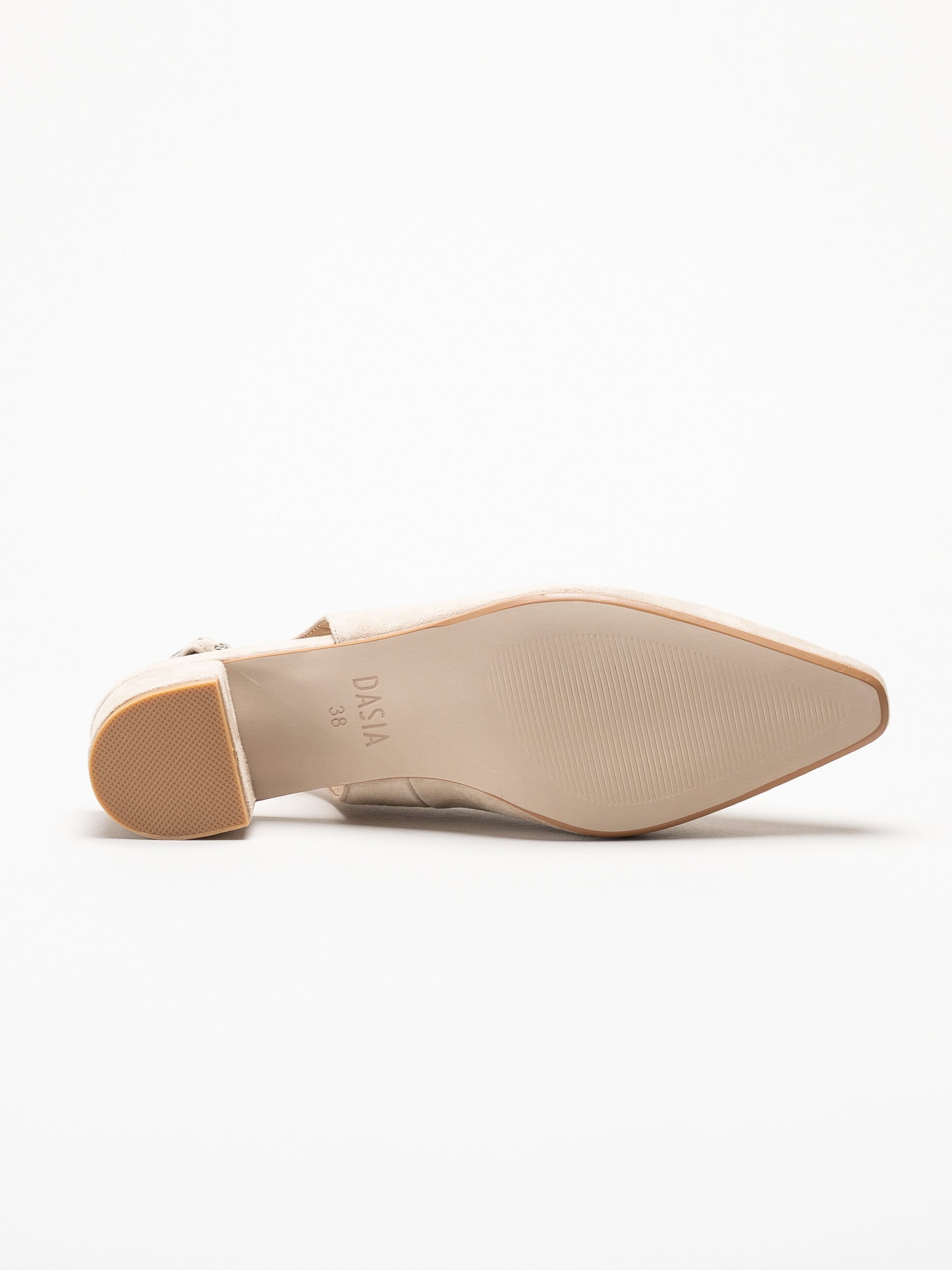 Dasia - Verbena - Beige slingback pumps i mocka
