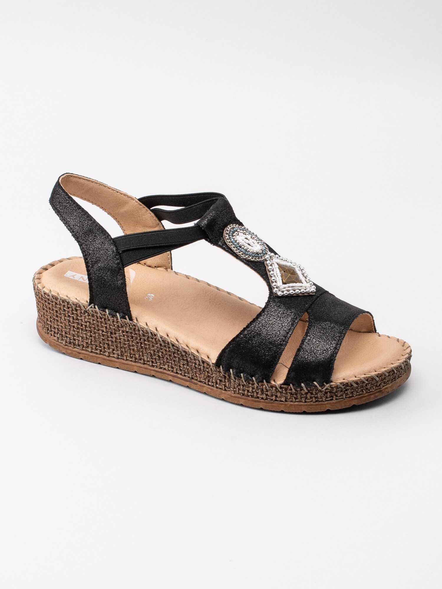 06191002 Jenny by Ara Marrakesch 2217732-01 svart kilklackad sandal-1