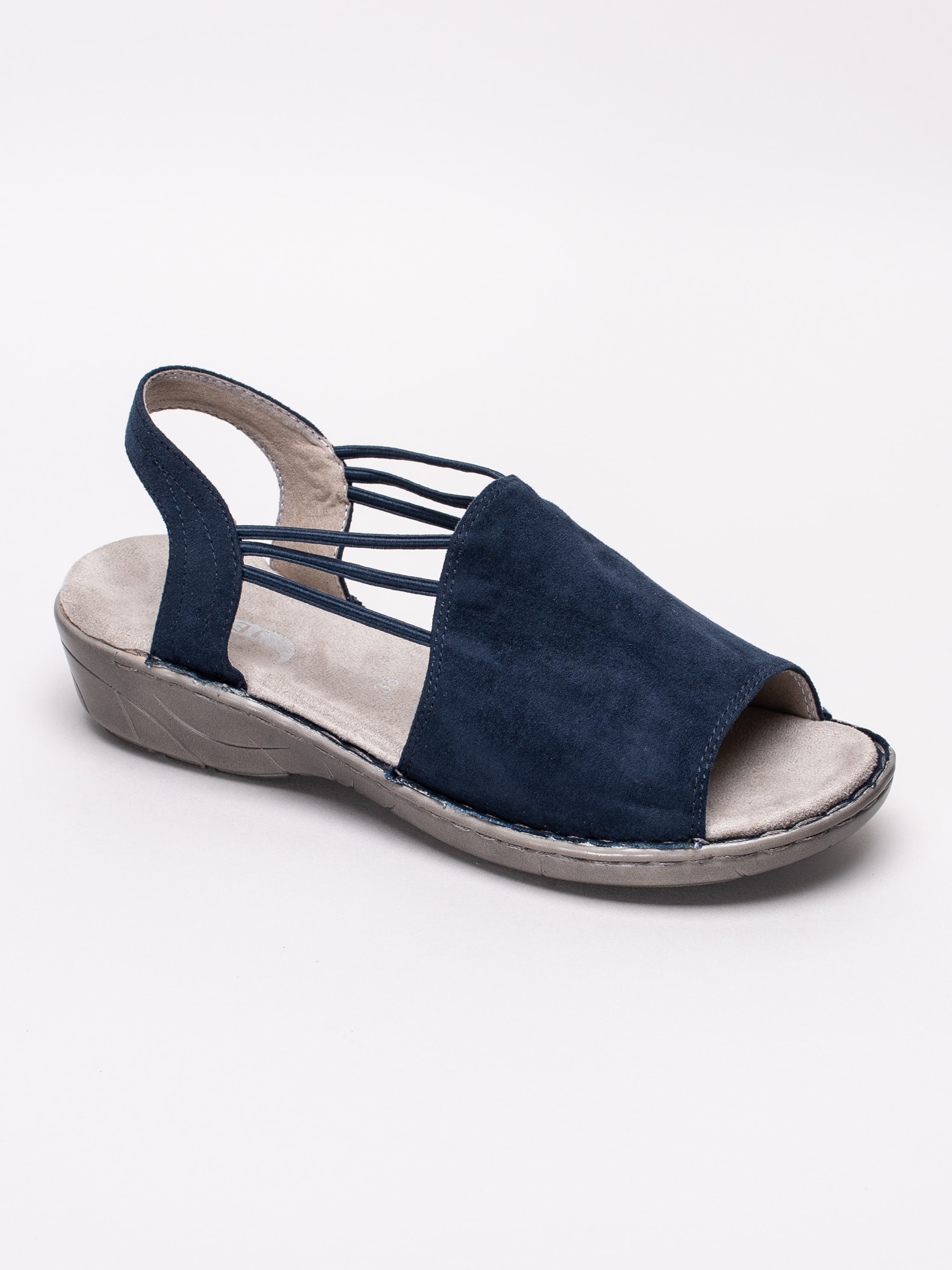 06191004 Jenny By Ara Korsika III mörkblå slip on sandaler med resåromtag-1