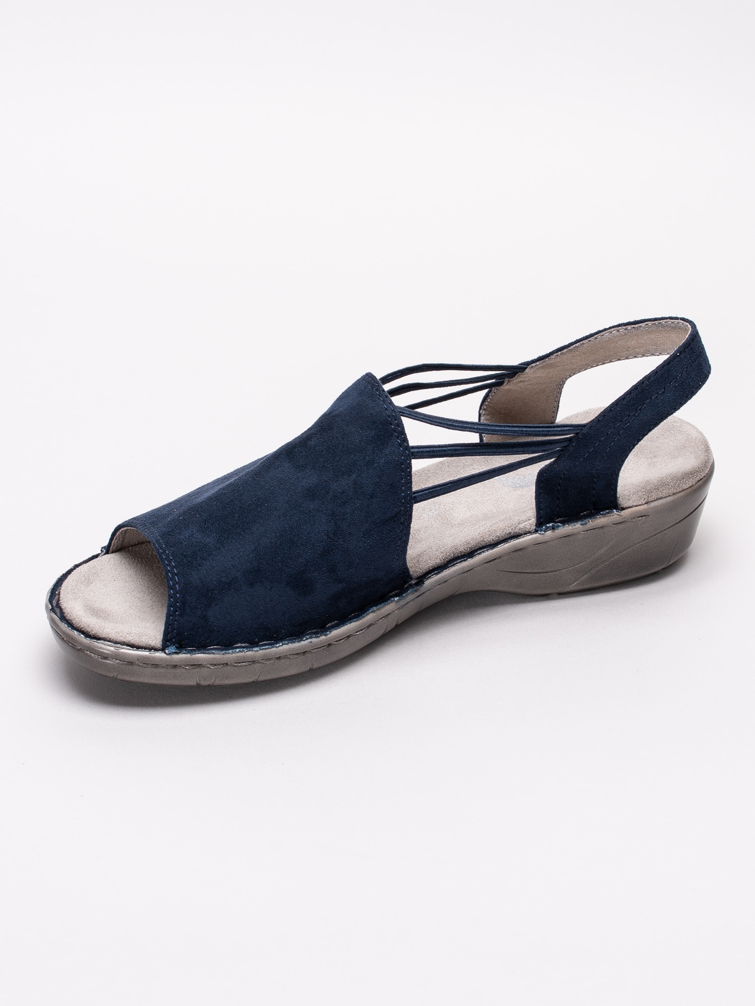06191004 Jenny By Ara Korsika III mörkblå slip on sandaler med resåromtag-2
