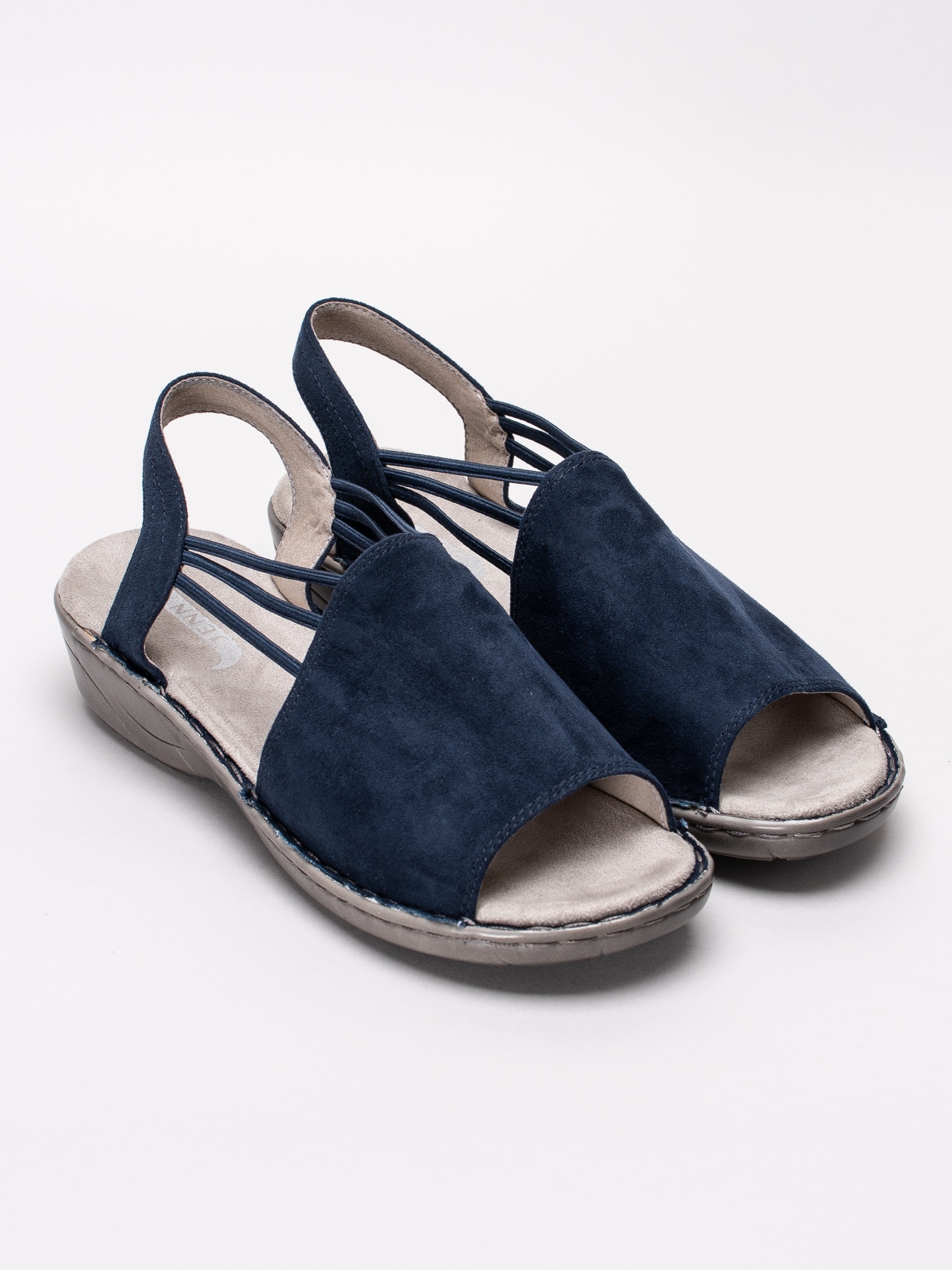 06191004 Jenny By Ara Korsika III mörkblå slip on sandaler med resåromtag-3