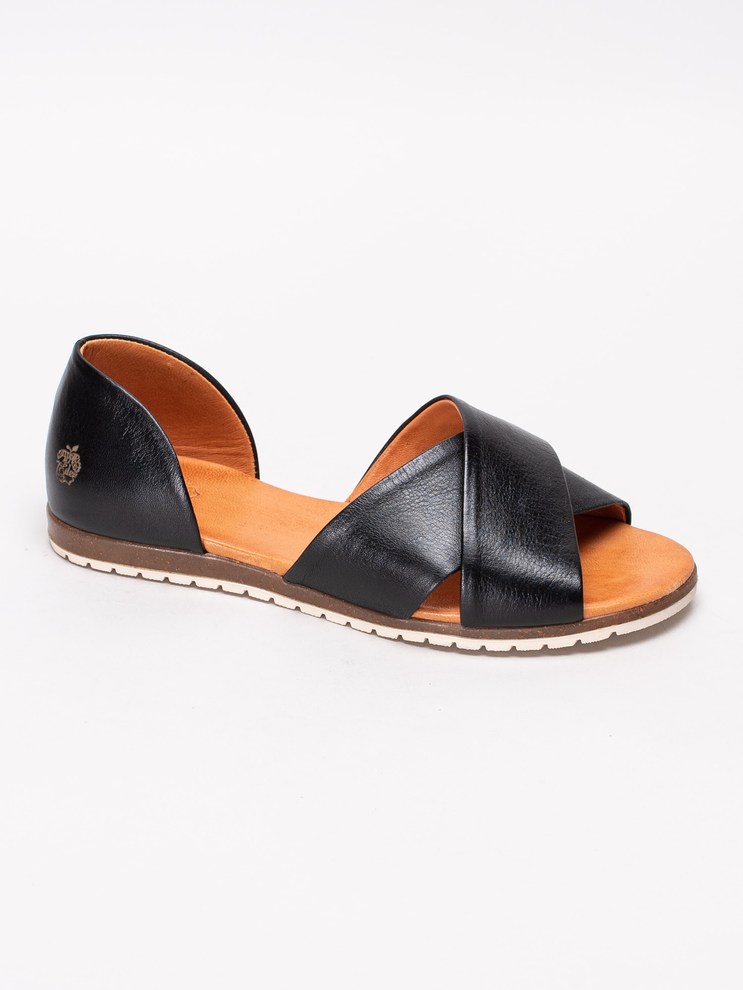06191018 Apple of Eden Chiusi Black svarta sandaler med korsade band-1