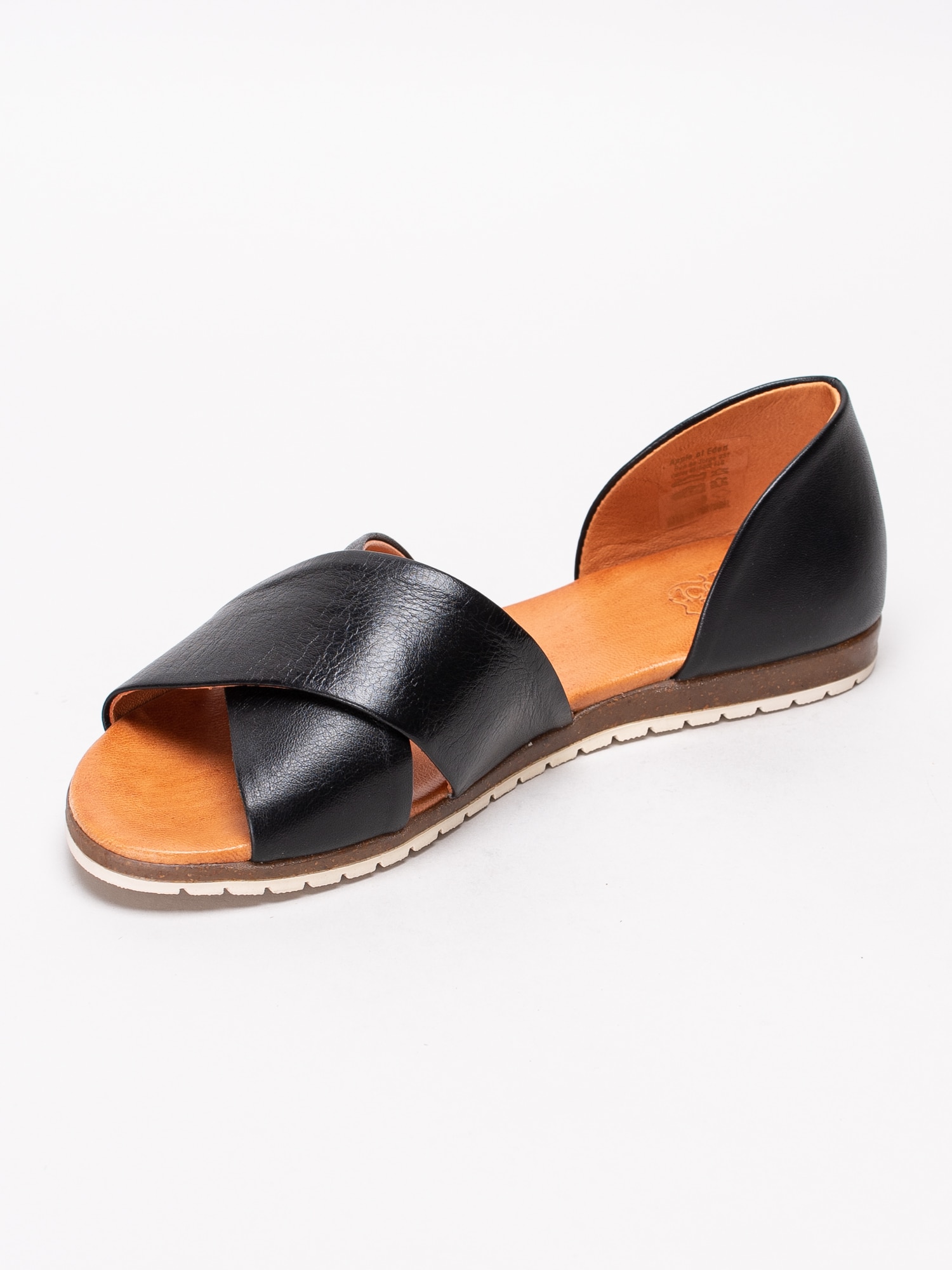 06191018 Apple of Eden Chiusi Black svarta sandaler med korsade band-2