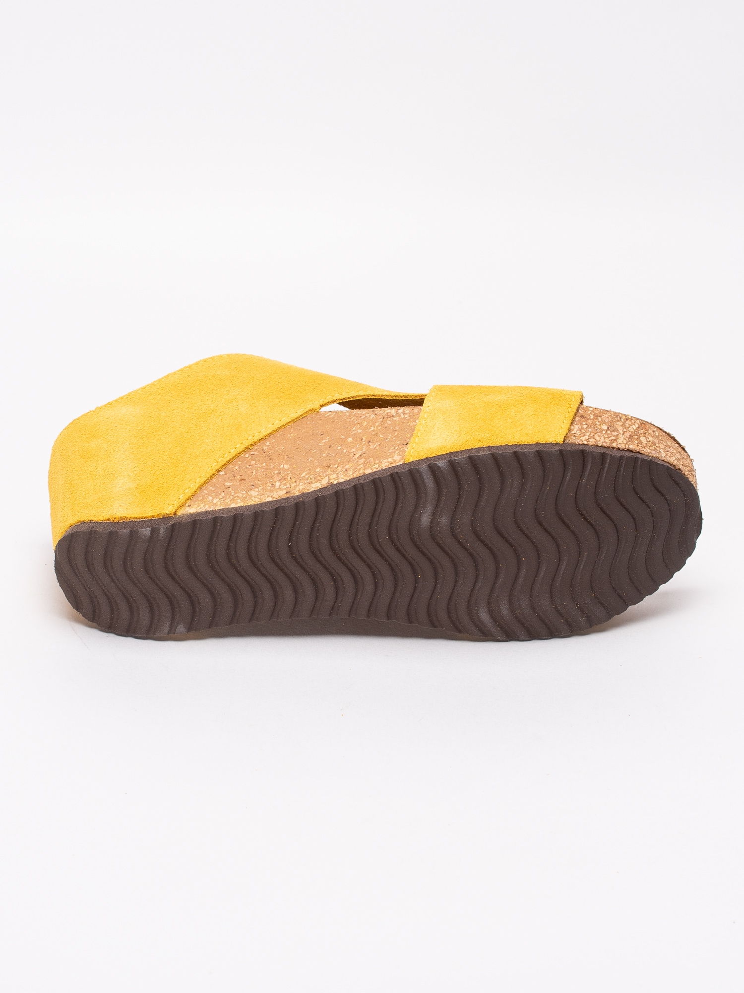 06191024 Copenhagen Shoes Frances CS1799-191 gula slip ins sandaletter med korkkil-5