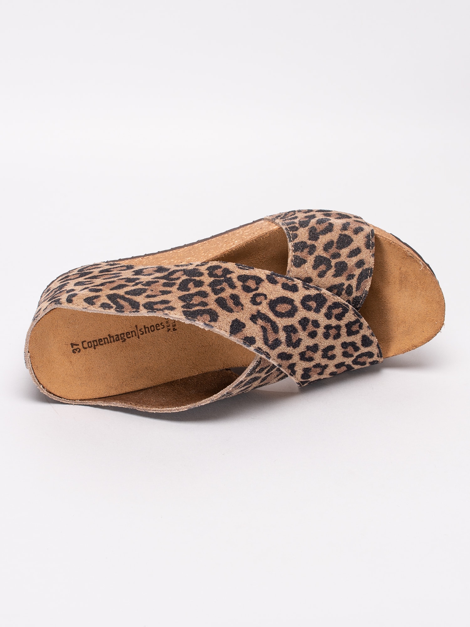 06191026 Copenhagen Shoes Frances CS1851-048 bruna leopard mönstrade slip ins sandaletter-4