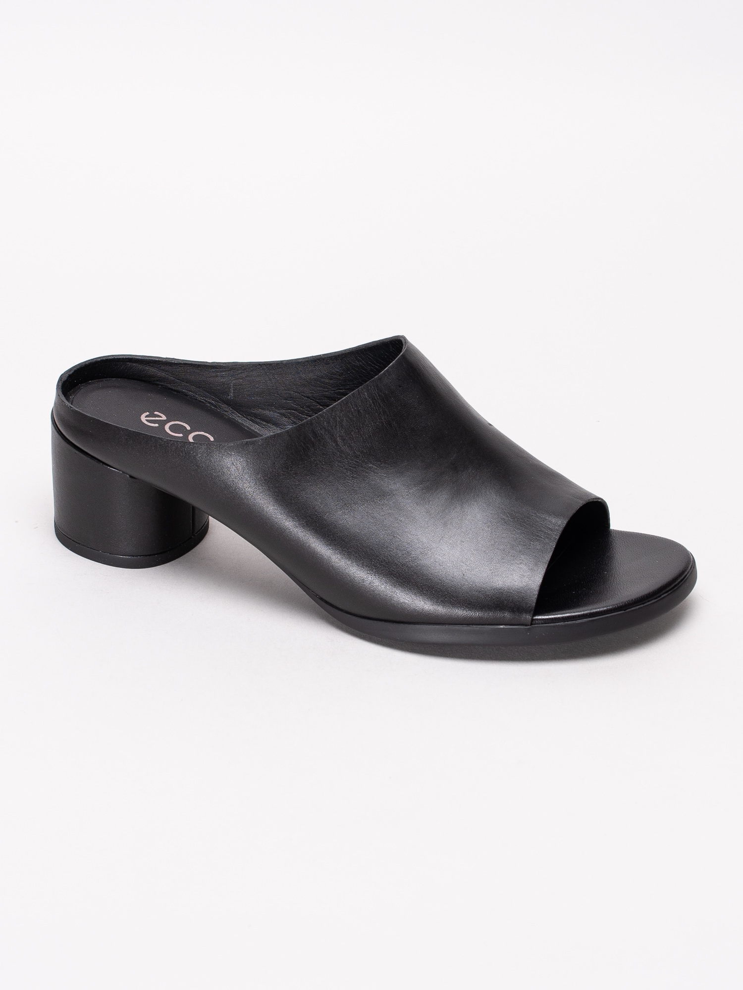 06191037 Ecco Shape Block Sandal 45 280313-01001 svarta slip in sandaler med klack-1