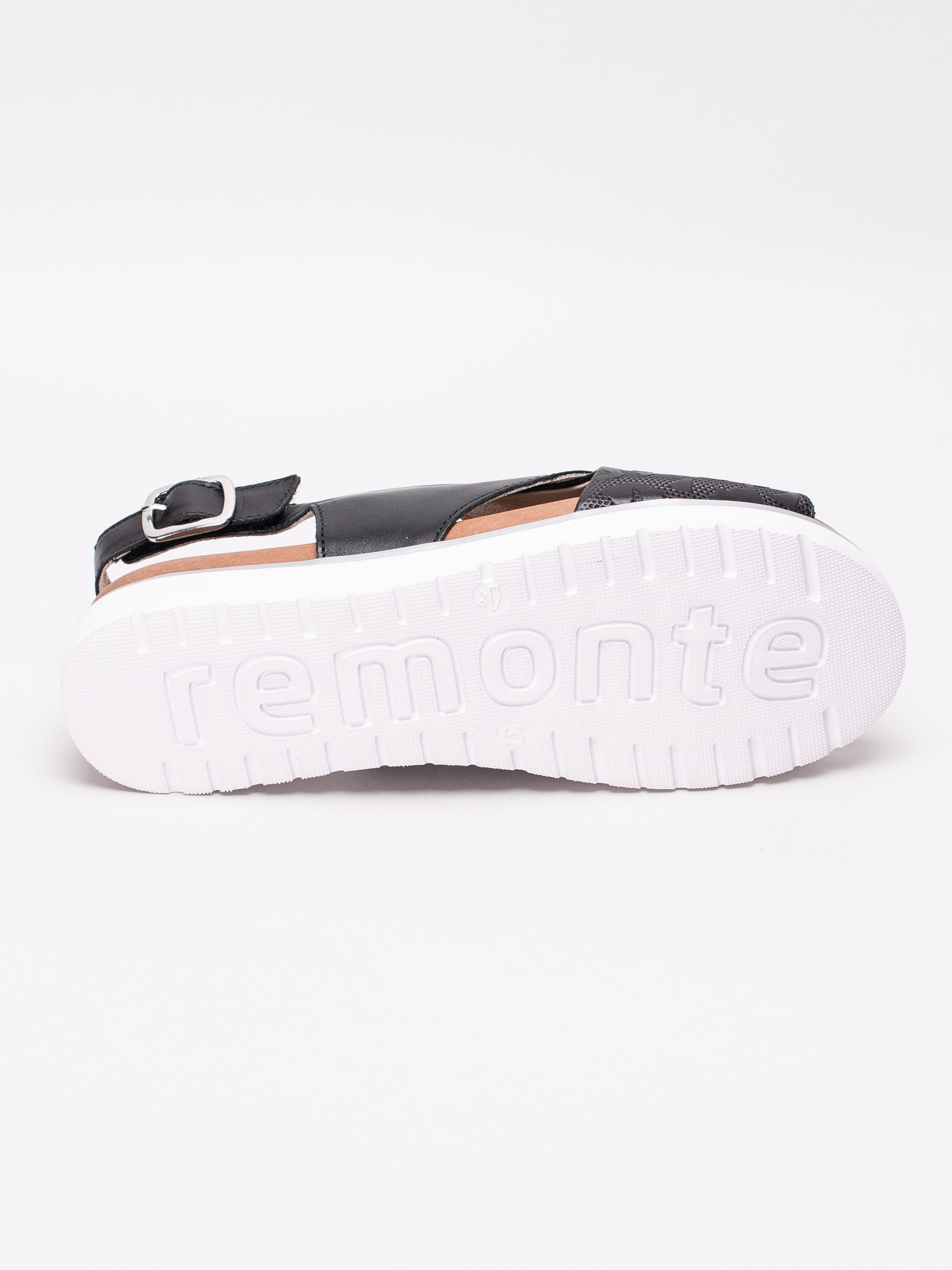 06191050 Remonte D4054-01 svarta sandaler med korsade band och hälrem-5
