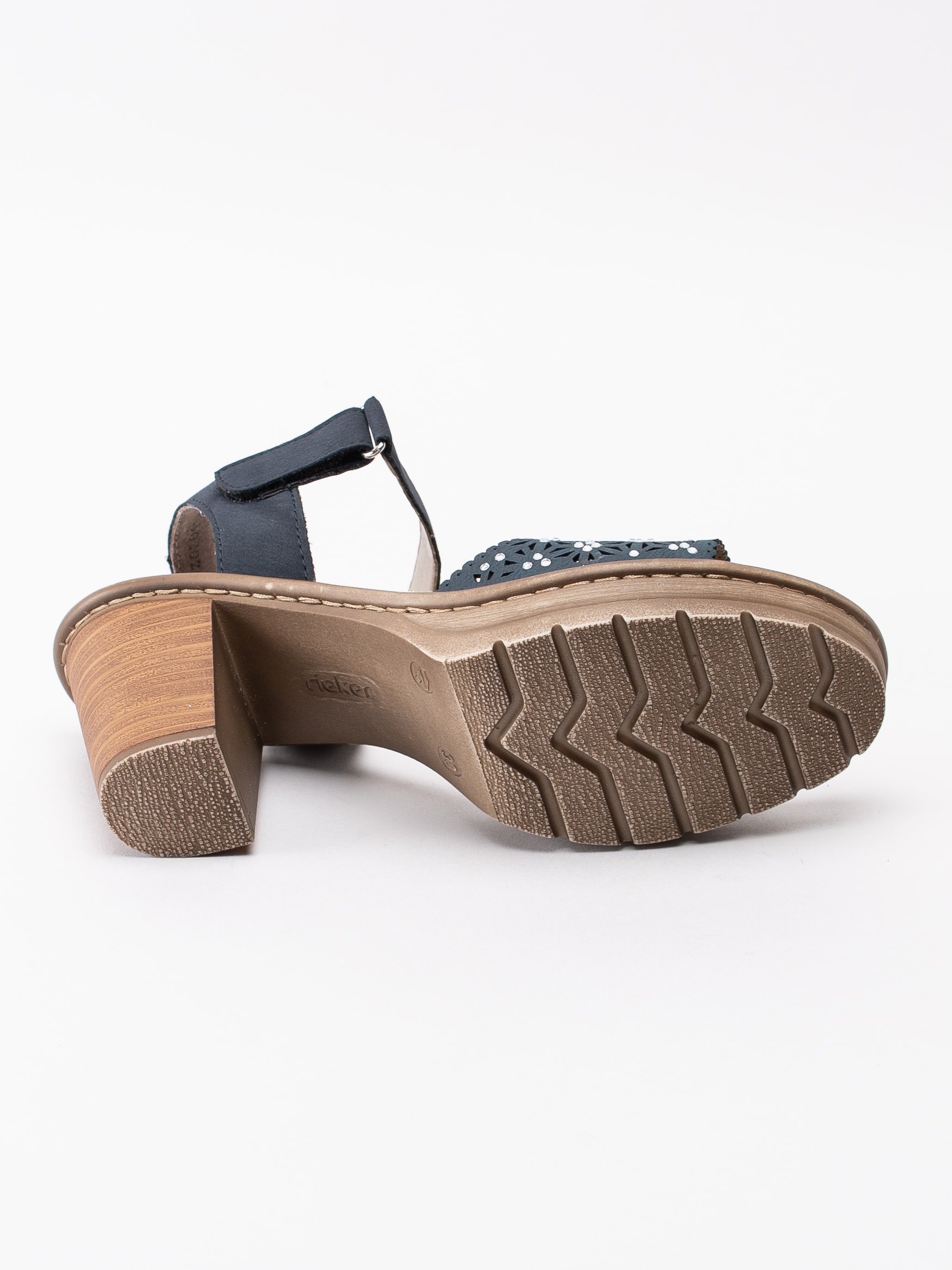 06191085 Rieker V1570-14 mörkblå sandaletter med strasstenar-5