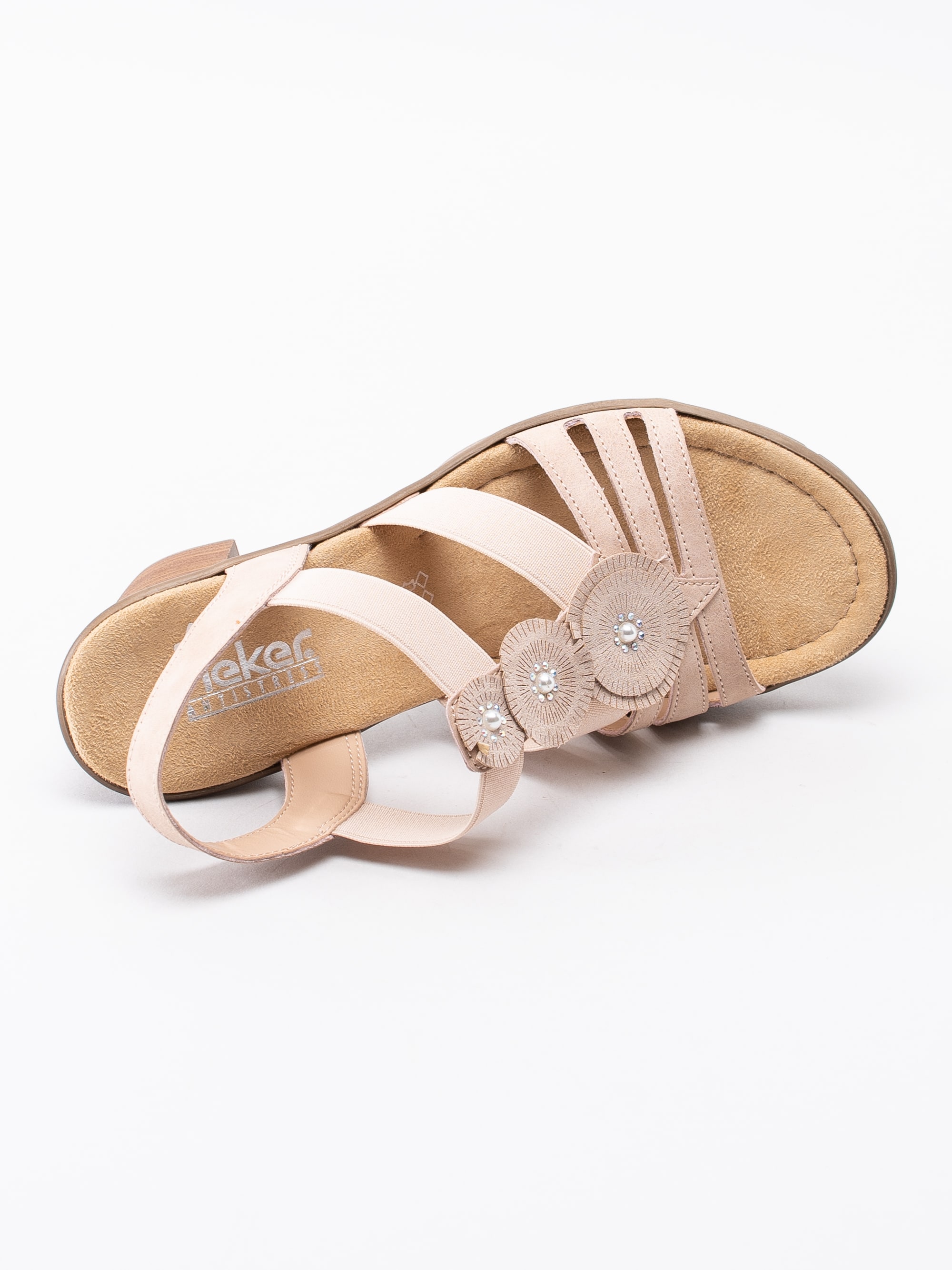 06191086 Rieker V1587-31 rosa sandaletter med resår-4