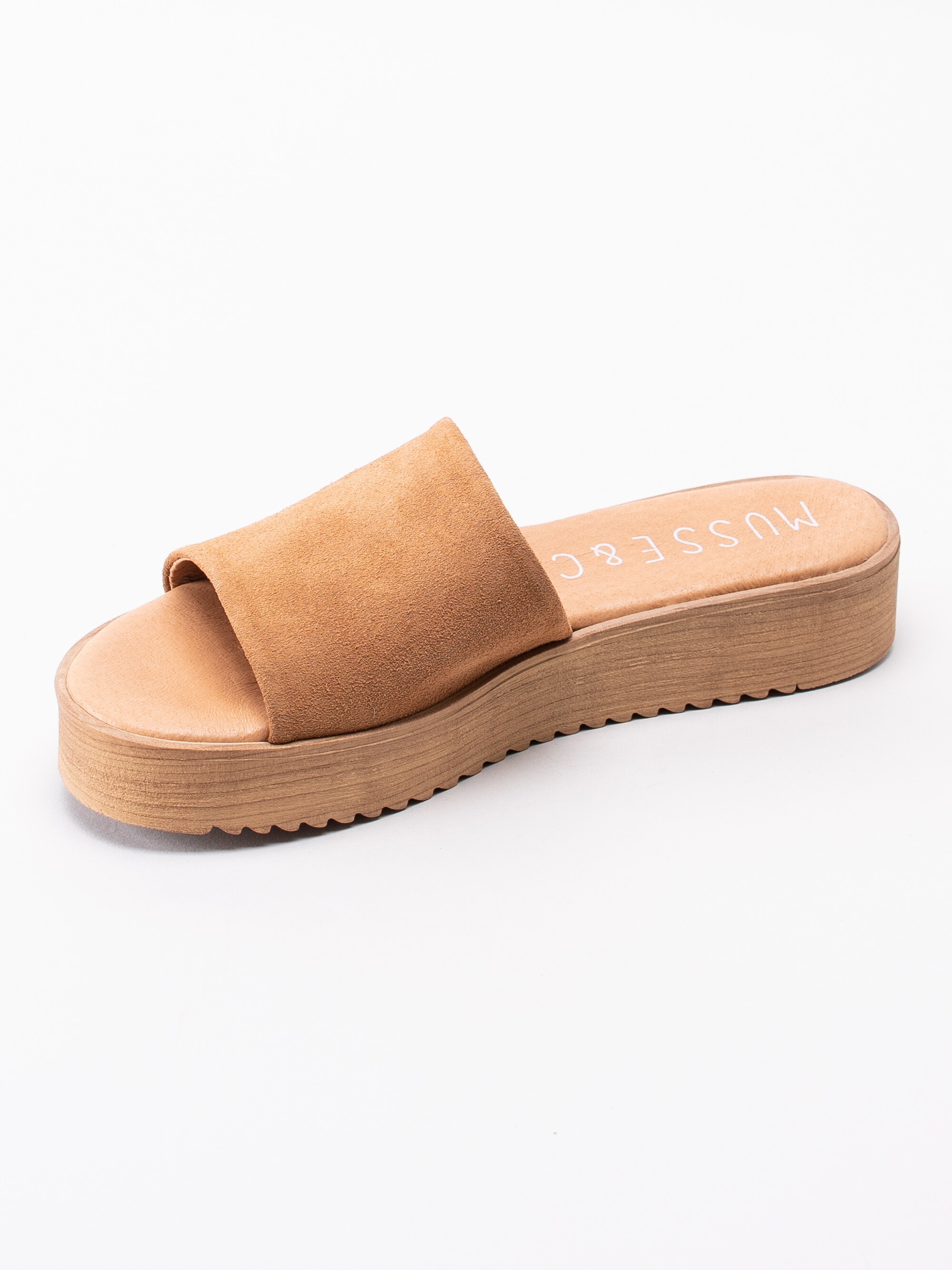 06191090 Musse and Cloud Keisha Camel bruna slip ins platåsandaler-2