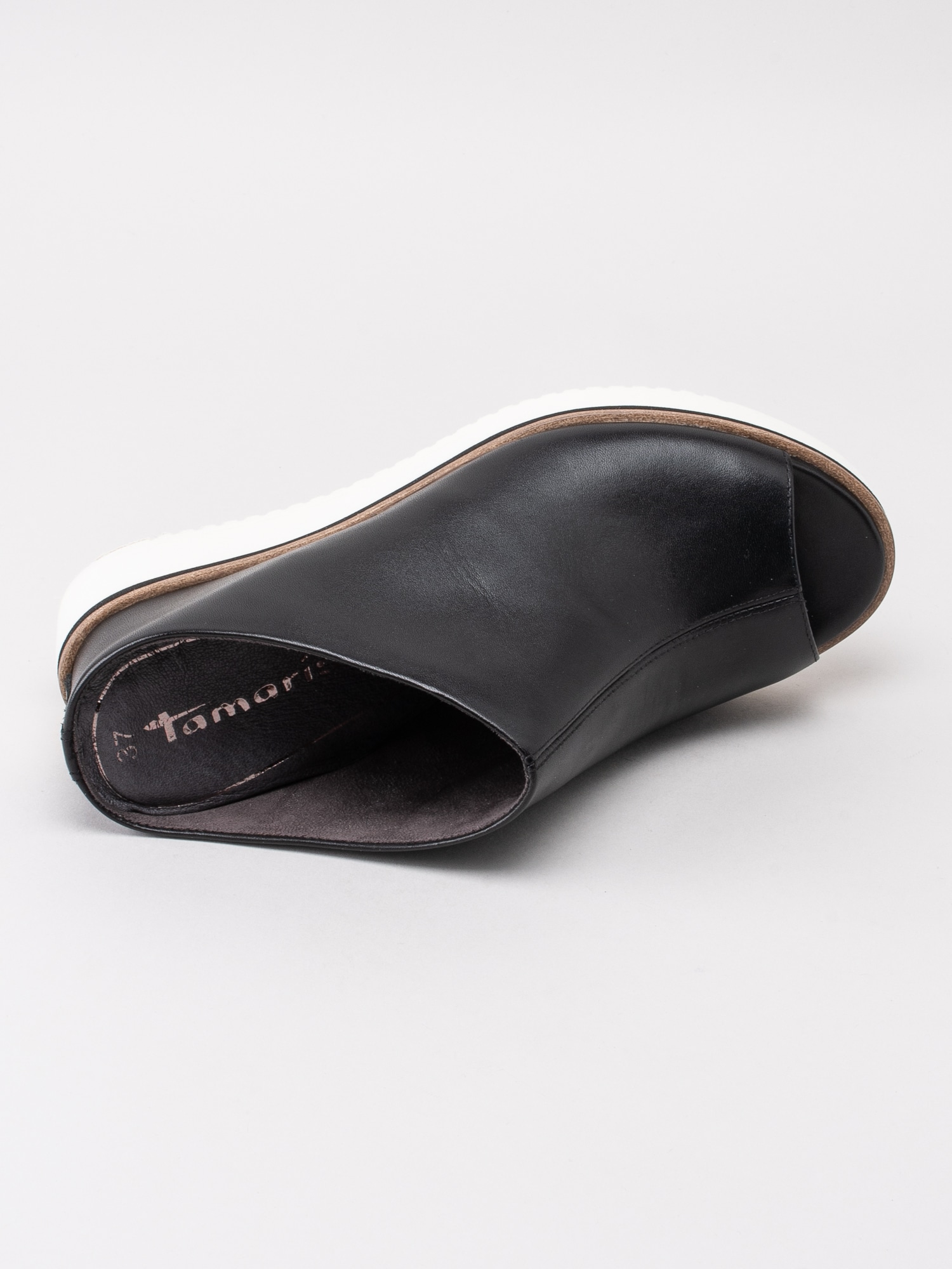 06191113 Tamaris 1-27200-22-003 svarta slip in sandaler med inbyggd kilklacl-4