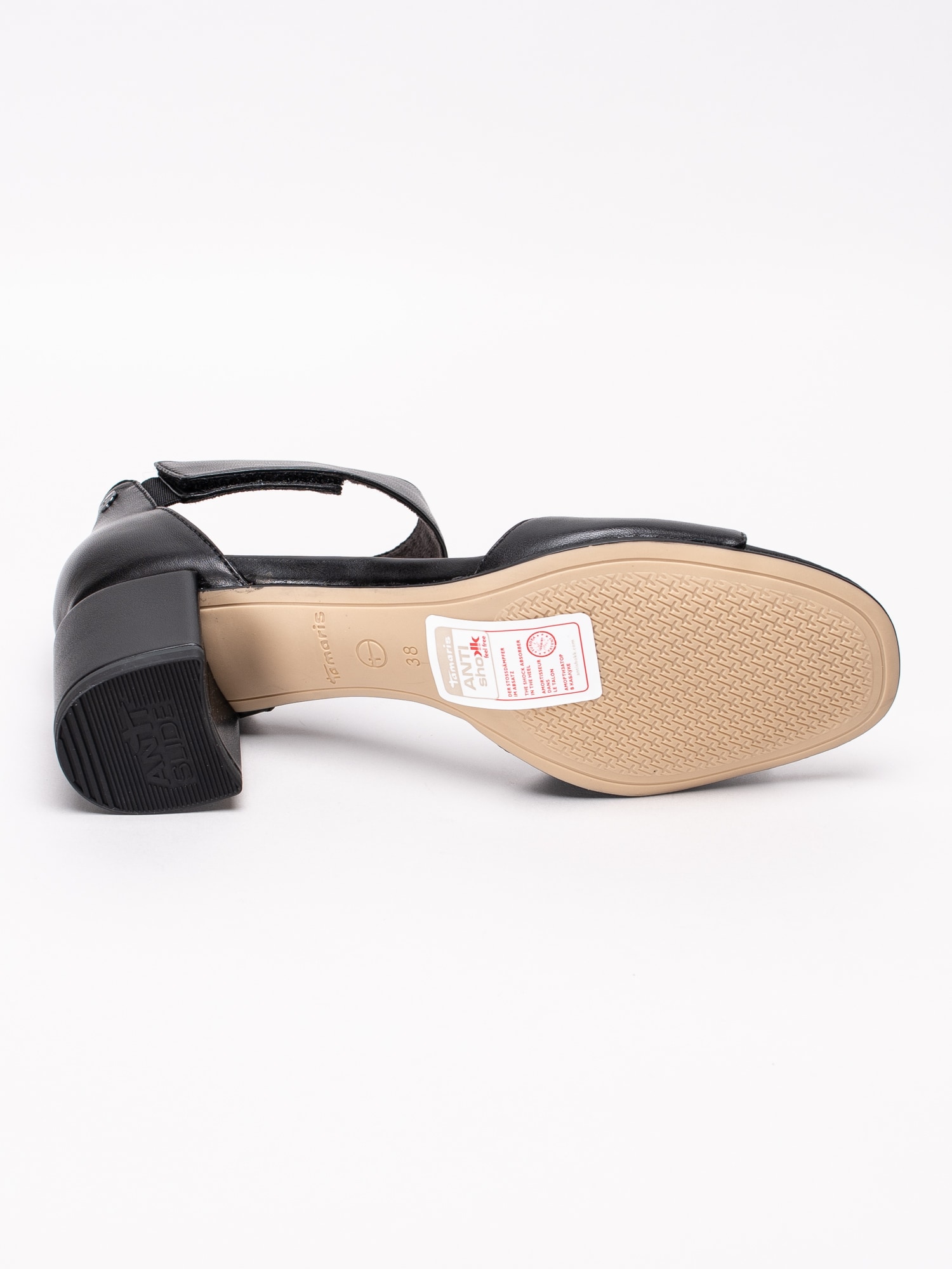 06191123 Tamaris 1-28313-22-003 svarta sandaletter med klossklack-5