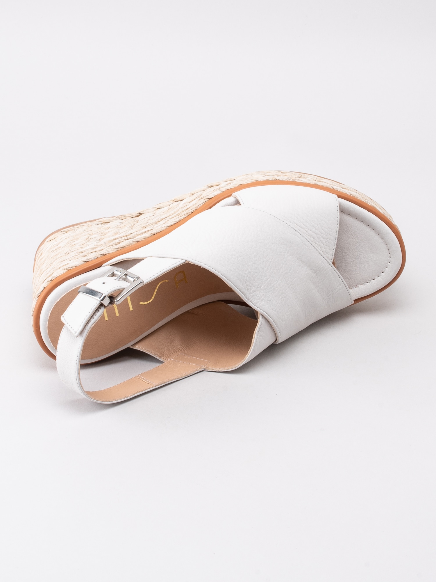 06191130 Unisa Nitol Ivory vita sandaletter med platå-4