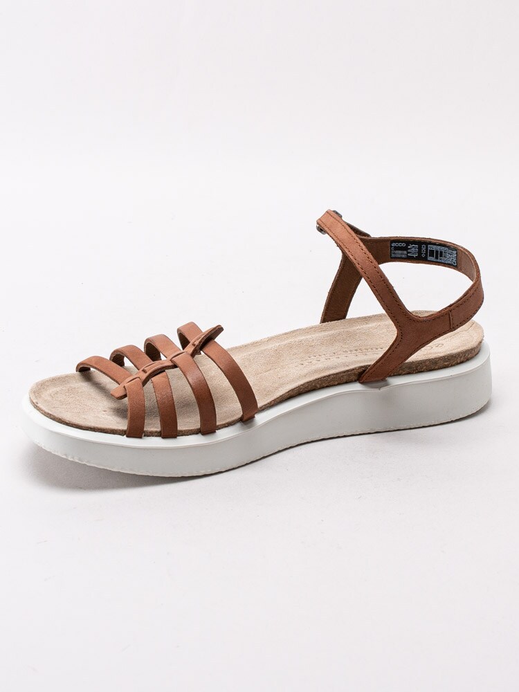 06201039 Ecco Corksphere Sandal 271833-01195 Bruna platåsandaler med tunna remmar-2