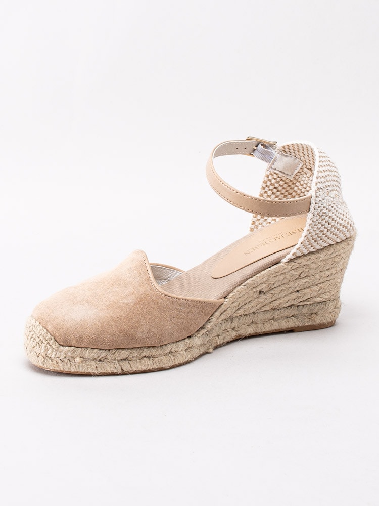 06201042 Ilse Jacobsen Espadrilles Wedge DAHLIA2110-180 Beige kilklackade espadrillos i mocka-2