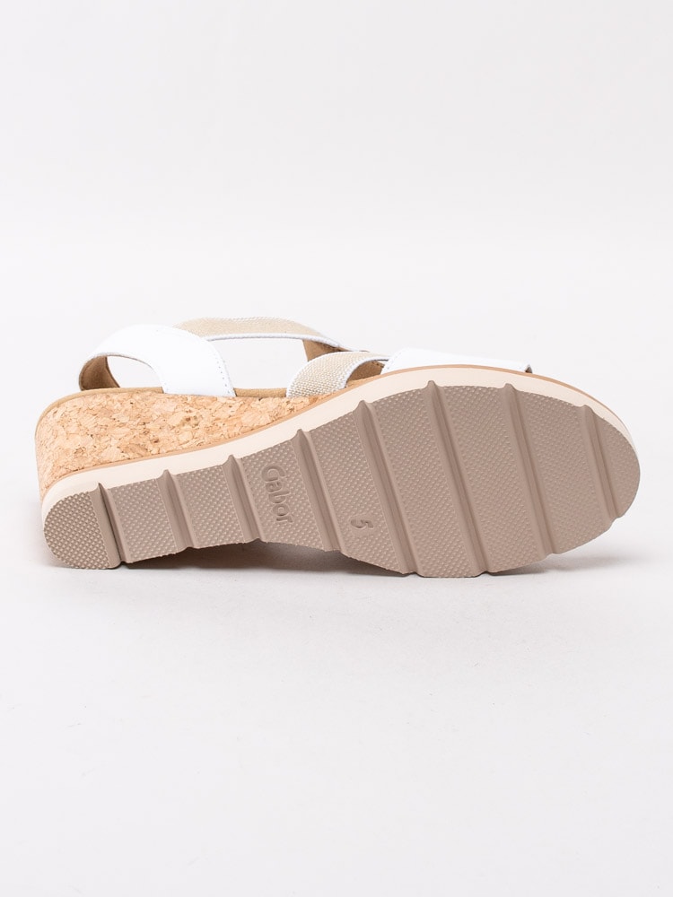 06201048 Gabor 45.750-21 Vita kilklackade sandaletter med pärlor-5