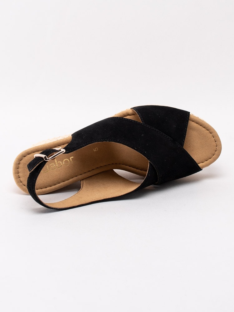 06201050 Gabor 45.791-17 Svarta kilklackade sandaletter med slingback-4