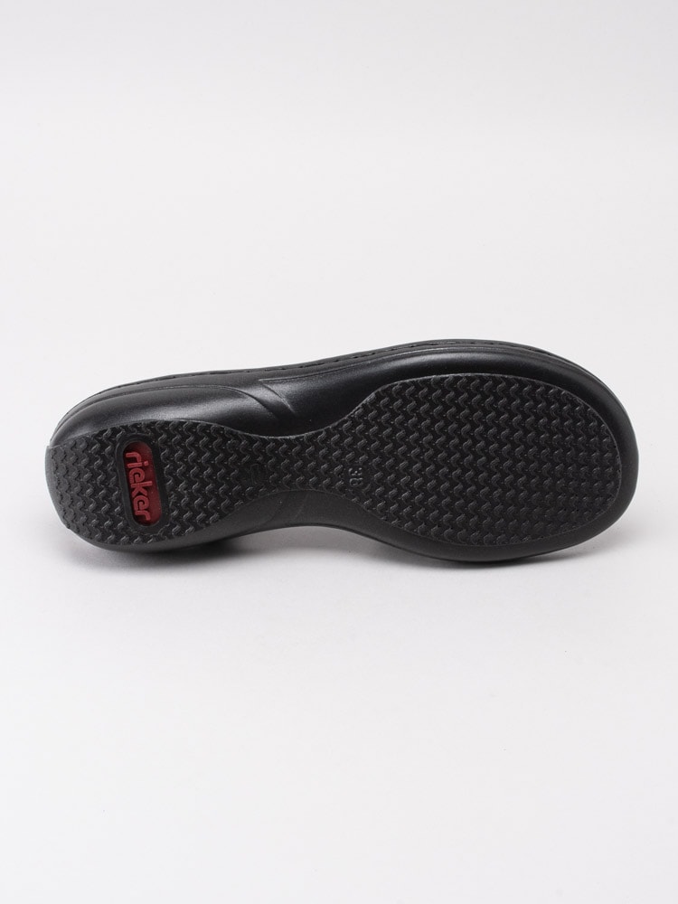 06201084 Rieker 60806-00 svarta sandaler med dekorerad t-slejf-5