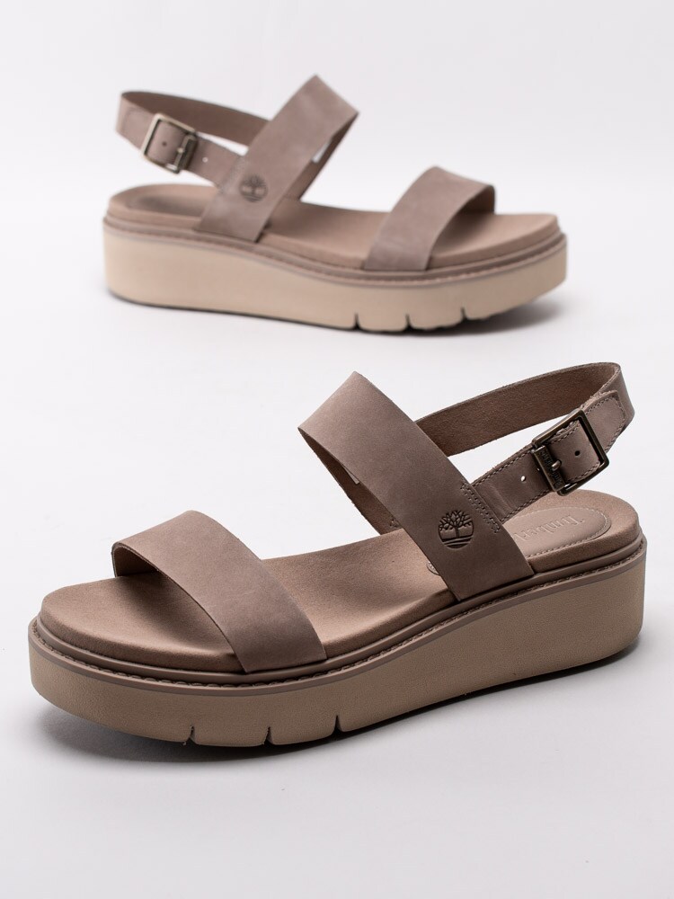 06201104 Timberland Safari Dawn CA274F Beige platåsandaletter med hälrem-6