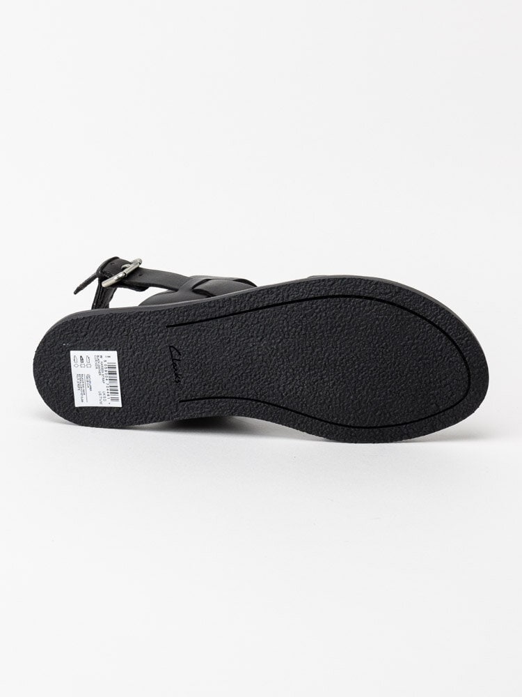 Clarks - Karsea Strap - Svarta sandaler i skinn