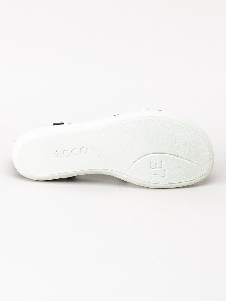 Ecco - Simpil Sandal - Svarta remsandaler i skinn