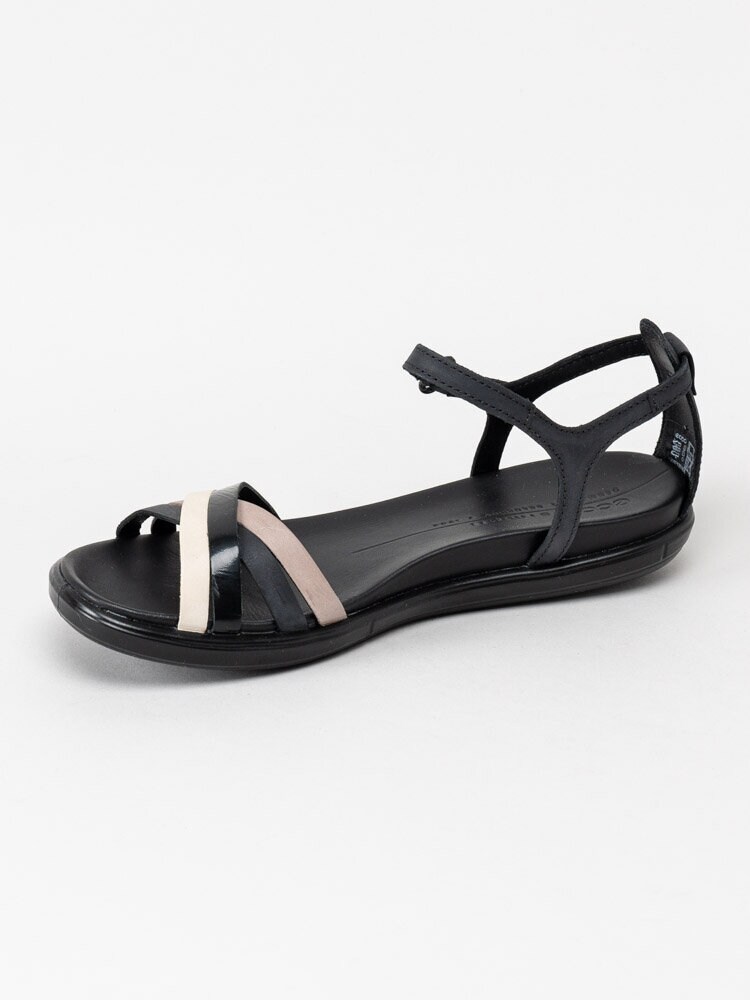 Ecco - Simpil Sandal - Svarta sandaler med smala remmar