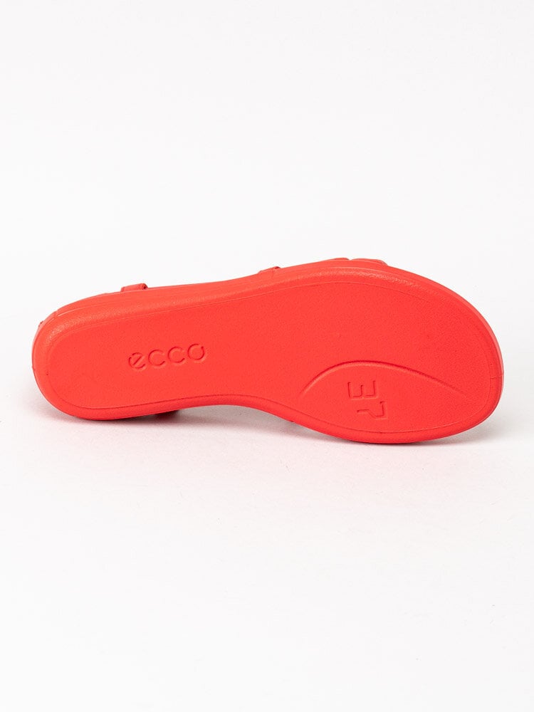 Ecco - Simpil Sandal - Röda remsandaler i skinn