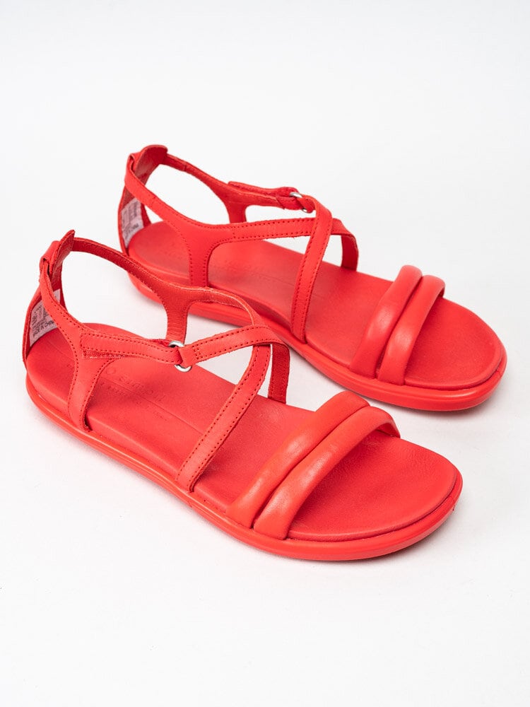 Ecco - Simpil Sandal - Röda remsandaler i skinn