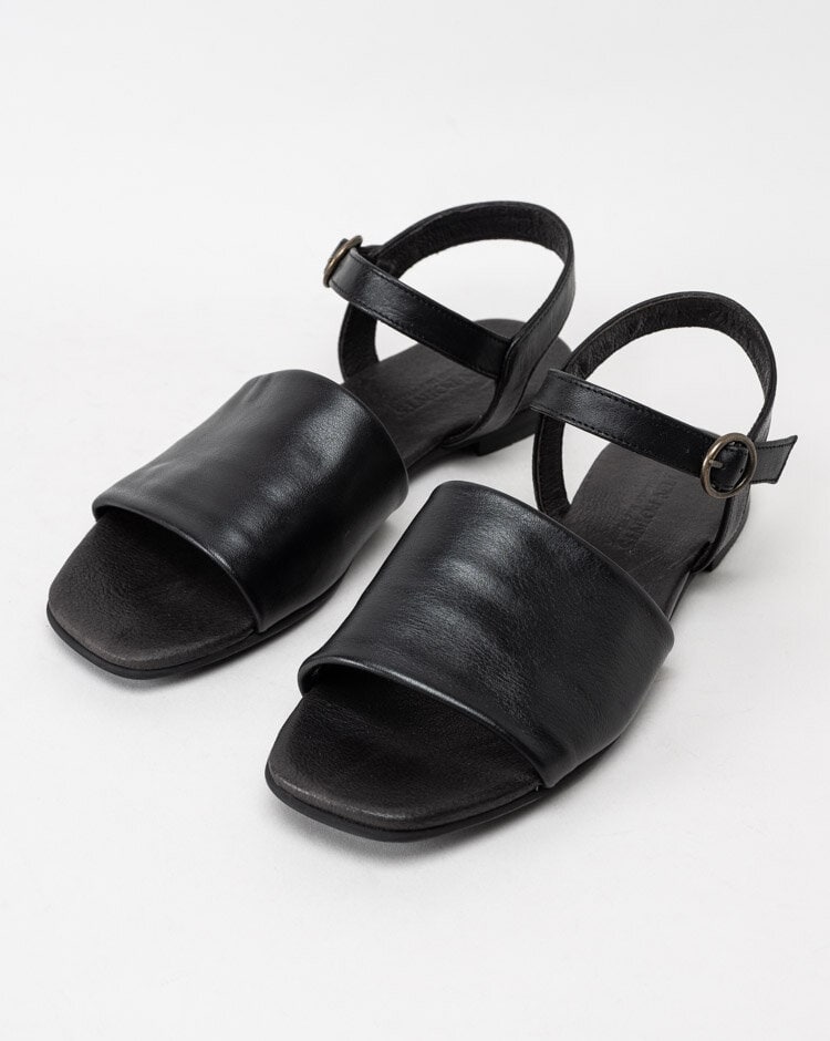 Ten Points - Madeleine - Svarta sandaler i skinn